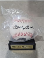 Mickey Mantle Printed Autograph Baseball