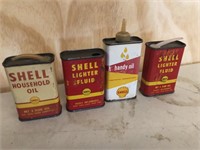 4 x Shell handy oilers