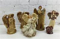 Assorted lot of angel figurines