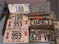 Vintage license plates of Ex- Prisoner of War