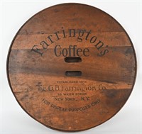 FARRINGTON'S COFFEE WOOD SIGN
