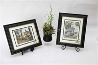 Signed Walter Campbell on Glass Framed Prints
