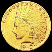 1910 $10 Gold Eagle CLOSELY UNCIRCULATED