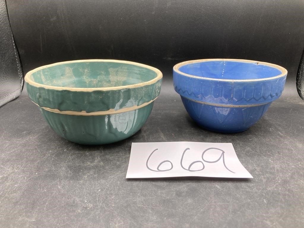 Stoneware Bowls (2)  see des