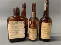 Grouping of Pre WWI Whiskey Bottles