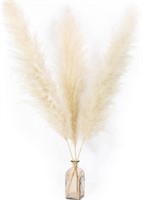 3 Lots: 3pc Beige Pampas Grass, 45in Large