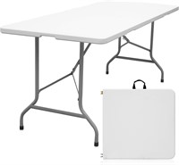 Folding Table 6ft Portable Heavy Duty Plastic Fold