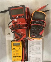 Three Multimeters