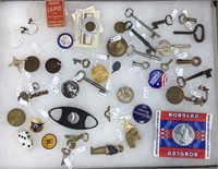 Lot of Smalls W/ Keys, Tokens, & More