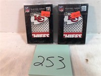2 KC Chiefs playing cards, unopened