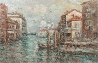 Impressionist Venetian Canal Scene, S. Spitzer.