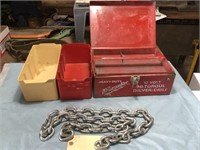 5 ft pc heavy chain, tool box