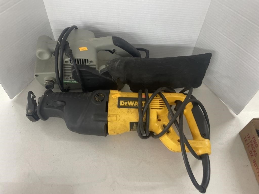 Dewalt reciprocating saw, belt sander