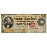 FR. 1214 1882 $100 BENTONGOLD CERTIFICATE