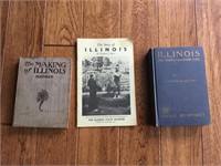 Group lot of Illinois Books
