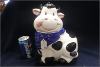 CERAMIC COW COOKIE JAR