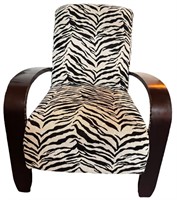 Zebra Print Arm Chair