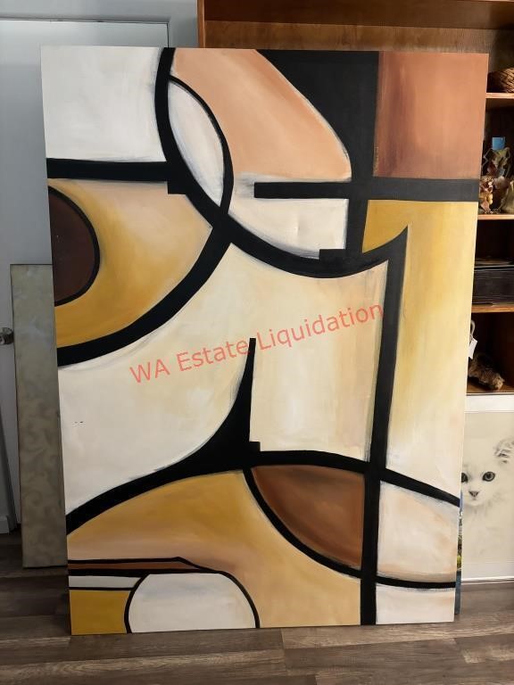 Large Abstract Canvas Artwork - 53x76 (living