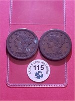 1850 1852 Large Cent