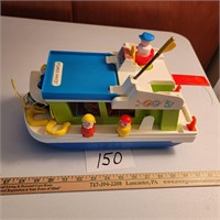 Fisher Price Boat w/people and life boat