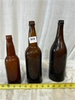 3 Brewery Bottles - 2 Grand Rapids & Christ Diehl