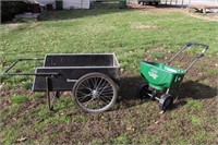 Strongway lawn cart & Scotts lawn seeder