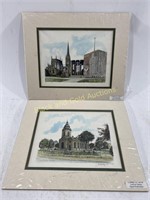 (2) Lewis & Clayton Signed Watercolor Paintings