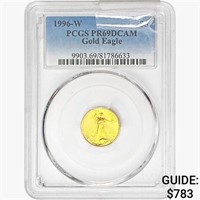 1996-W US 1/10oz. Gold $5 Eagle PCGS PR69 DCAM
