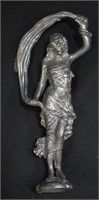 Antique Art Nouveau Cast Metal Female Figure