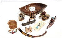 Native American Small Souvenirs & Wood Bowl
