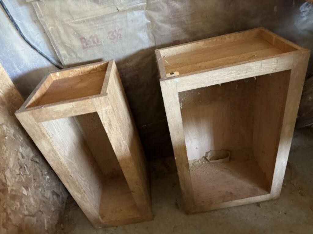 Two wooden boxes