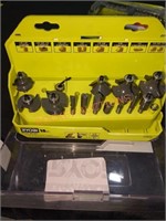 RYOBI router bit set