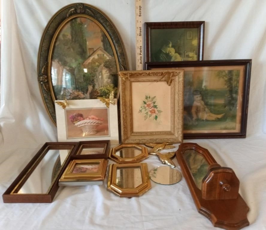 Antique Framed Pictures, Home Decor & More