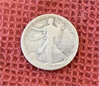 1916 S OBVERSE WALKING LIBERTY HALF DOLLAR