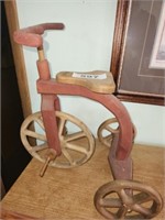 WOODEN DECORATIVE TRICYCLE