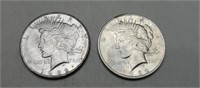 1922-P&D Peace Silver Dollars, AU