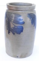 Lot #4937 - Stamped two gallon blue and gray