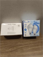 BATTERY OPERATED LIGHT BULB 2 PACK & AMERI TOP...