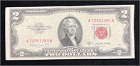 1953 B $2 Red Seal Note