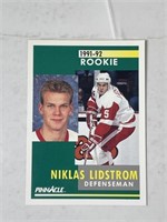 1991/92 Niklas Lidstrom Pinnacle Rookie card