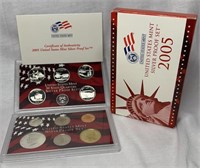 Of) 2005 US silver proof set