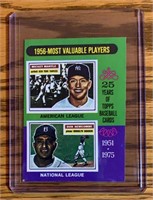 Rare 1975 Topps Mini Mickey Mantle Card