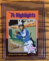 Rare 1975 Topps Mini Hank Aaron Card