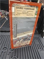 shurig hardware advertising hunting scene mirror