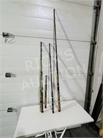 4 fishing rods - no reels