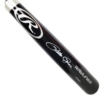 Autographed Pete Rose Rawlings Black Baseball Bat