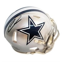 Autograhed Ceedee Lamb Cowboys Mini Helmet