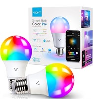 Vont Smart Light Bulbs [2 Pack], WiFi 2.4GHz &