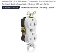 Leviton TCR20-W Side Wired Commercial Spec