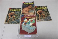 Selection of Tarzan & 1 Walt Disney 10c Comics